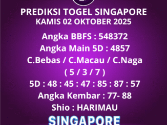 Prediksi Togel Singapore