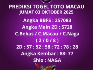 Prediksi Togel Toto Macau