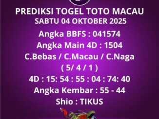 Prediksi Togel Toto Macau