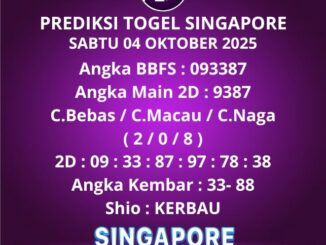Prediksi Togel Singapore