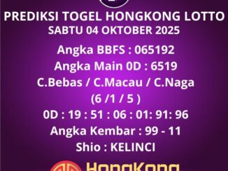 Prediksi Togel Hongkong Lotto
