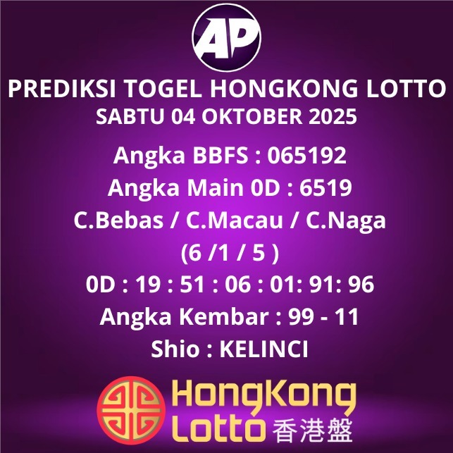 Prediksi Togel Hongkong Lotto