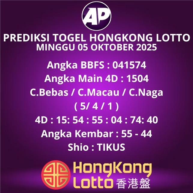 Prediksi Togel Hongkong Lotto