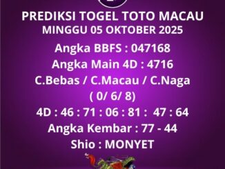Prediksi Togel Toto Macau