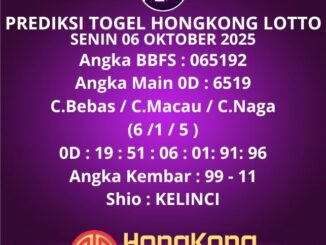 Prediksi Togel Hongkong Lotto