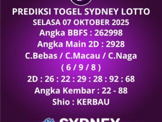 Prediksi Togel Sydney Lotto