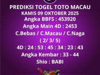 Prediksi Togel Toto Macau