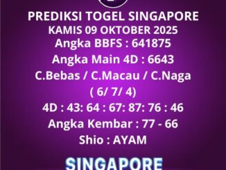 Prediksi Togel Singapore