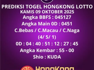 Prediksi Togel Hongkong Lotto