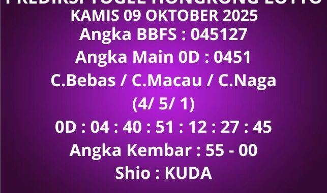 Prediksi Togel Hongkong Lotto Prediksi Togel Hongkong Lotto