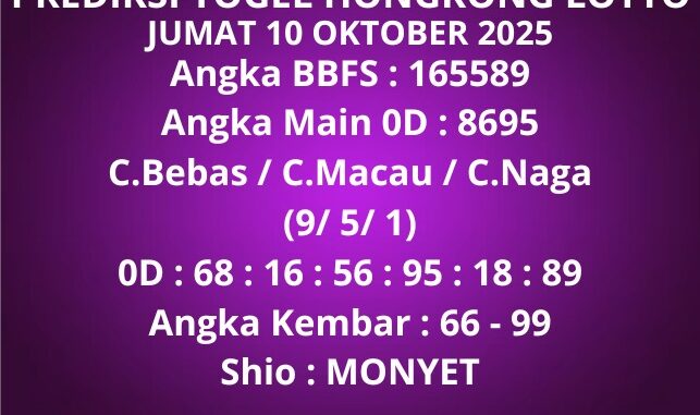 Prediksi Togel Hongkong Lotto