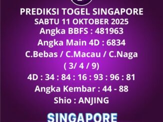 Prediksi Togel Singapore