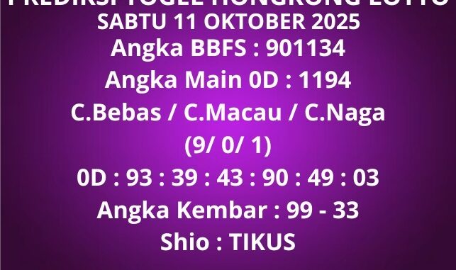 Prediksi Togel Hongkong Lotto Prediksi Togel Hongkong Lotto