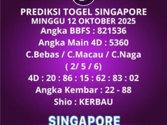 Prediksi Togel Singapore