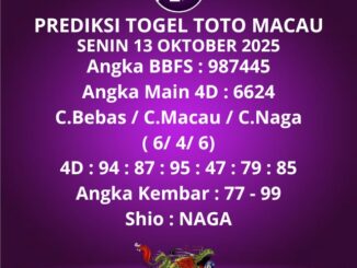 Prediksi Togel Toto Macau