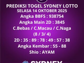 Prediksi Togel Sydney Lotto