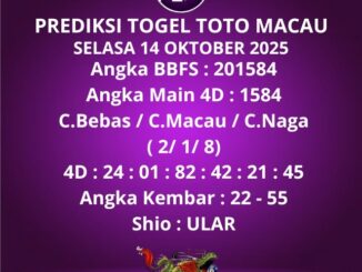 Prediksi Togel Toto Macau