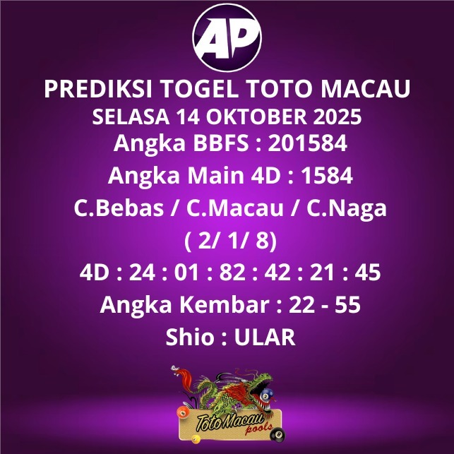 Prediksi Togel Toto Macau