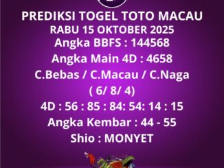 Prediksi Togel Toto Macau