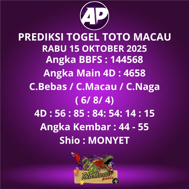 Prediksi Togel Toto Macau