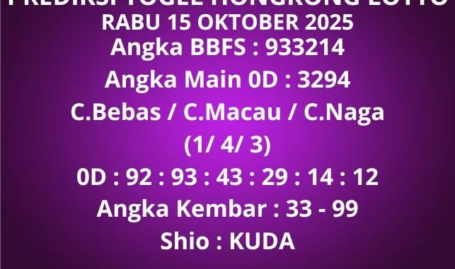 Prediksi Togel Hongkong Lotto Prediksi Togel Hongkong Lotto