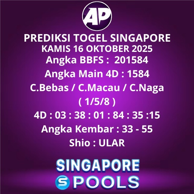 Prediksi Togel Singapore