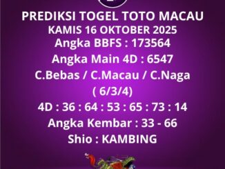 Prediksi Togel Toto Macau