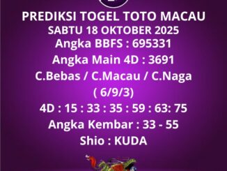 Prediksi Togel Toto Macau