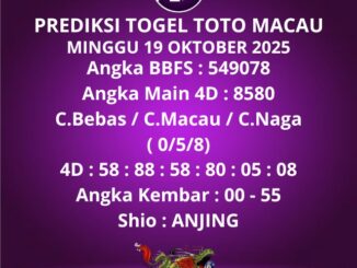Prediksi Togel Toto Macau