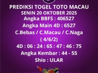 Prediksi Togel Toto Macau