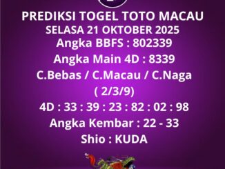 Prediksi Togel Toto Macau