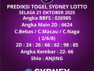 Prediksi Togel Sydney Lotto