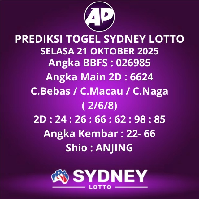 Prediksi Togel Sydney Lotto