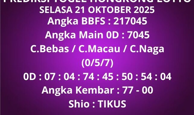 Prediksi Togel Hongkong Lotto Prediksi Togel Hongkong Lotto