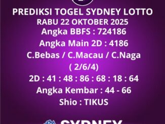 Prediksi Togel Sydney Lotto