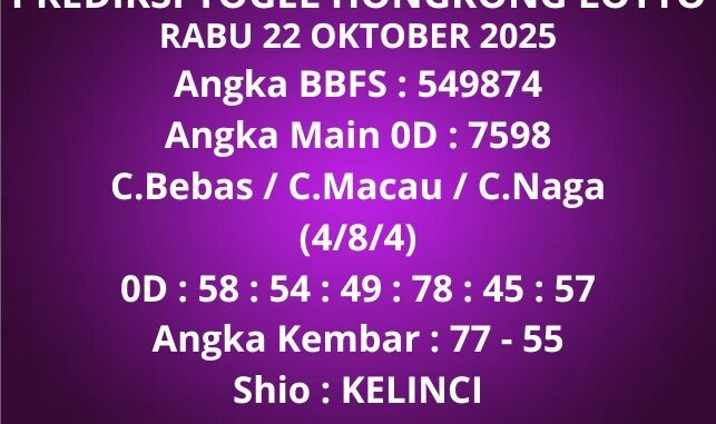 Prediksi Togel Hongkong Lotto Prediksi Togel Hongkong Lotto