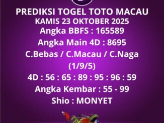 Prediksi Togel Toto Macau
