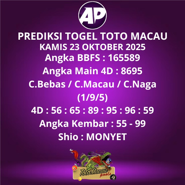 Prediksi Togel Toto Macau
