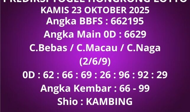 Prediksi Togel Hongkong Lotto Prediksi Togel Hongkong Lotto