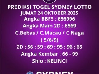 Prediksi Togel Sydney Lotto