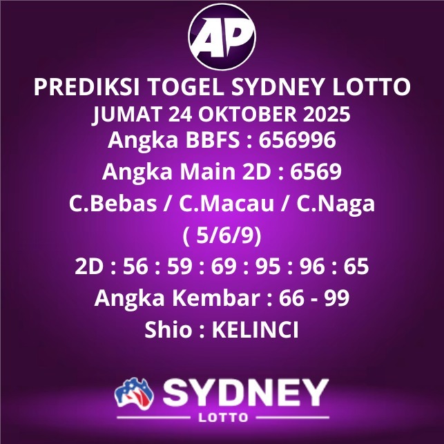 Prediksi Togel Sydney Lotto