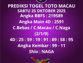 Prediksi Togel Toto Macau