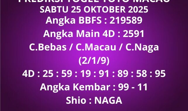 Prediksi Togel Toto Macau Prediksi Togel Toto Macau