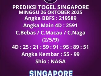 Prediksi Togel Singapore