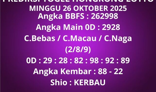 Prediksi Togel Hongkong Lotto Prediksi Togel Hongkong Lotto