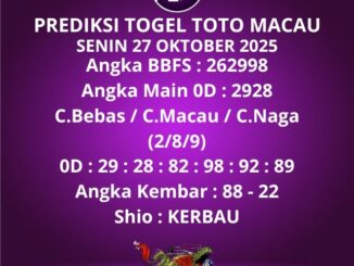 Prediksi Togel Toto Macau
