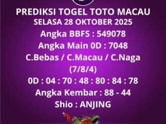 Prediksi Togel Toto Macau
