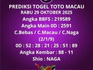 Prediksi Togel Toto Macau