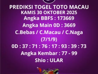 Prediksi Togel Toto Macau