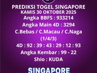Prediksi Togel Singapore